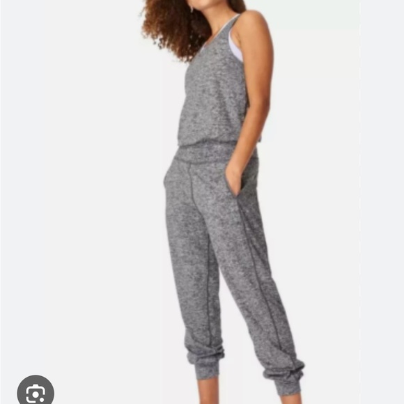 Sweaty Betty Pants - Sweaty Betty Gray Women's Jumpsuit M